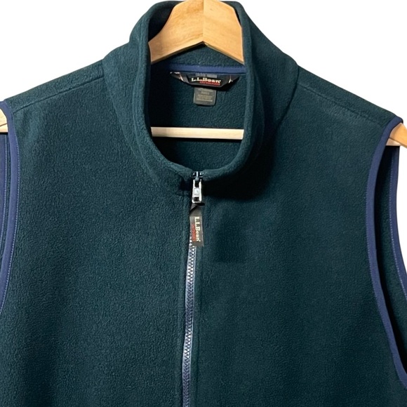 Vintage LL Bean Womens Fleece Full Zip Vest Size 1X Outdoor Gorpcore Hiking - Picture 2 of 8